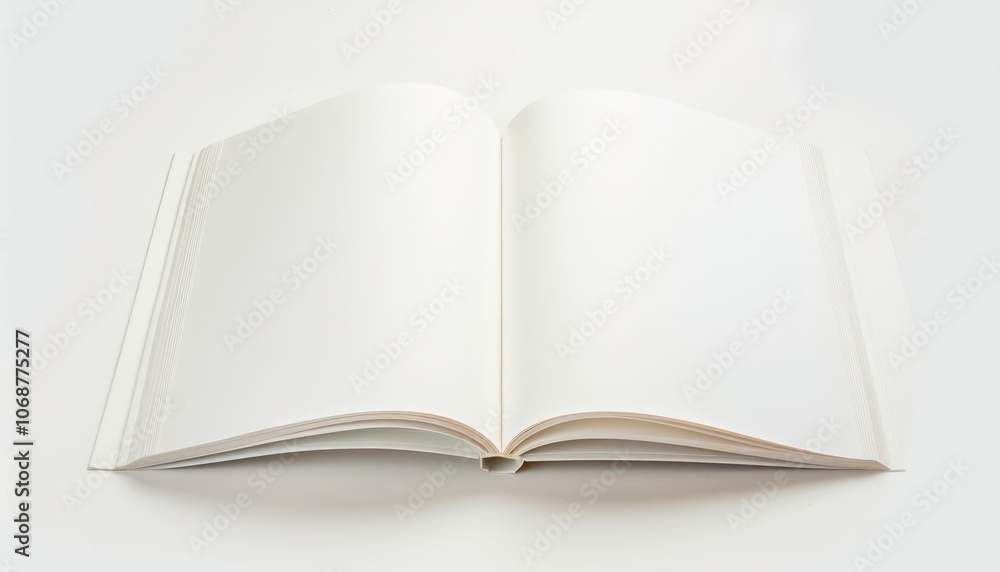Serene Simplicity: A Collection of Blank Books on White Background Serene Simplicity: A Collection of Blank Books on White Background
