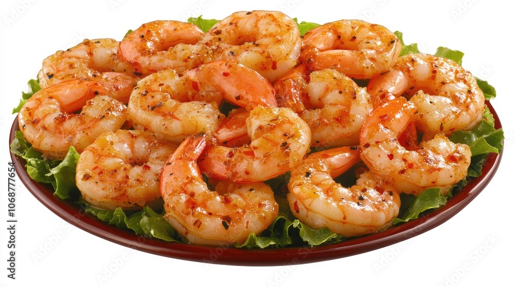 Fresh Grilled Shrimp Platter on a Bed of Lettuce Fresh Grilled Shrimp Platter on a Bed of Lettuce