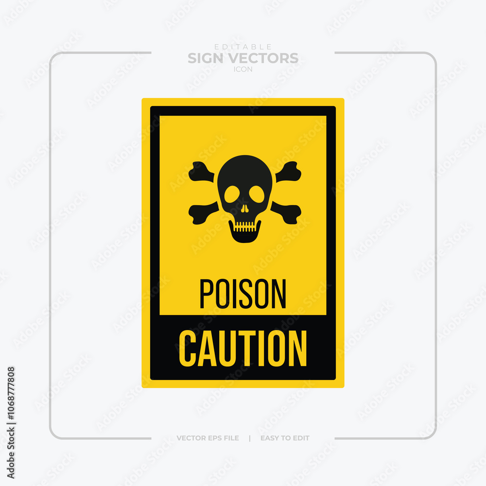 Obraz premium Warning, caution and dangerous area alert attention isolated vector signs and plates. Danger yellow signs for safety, hazard shock, keep out and caution warning and risk zone symbols on sign plates