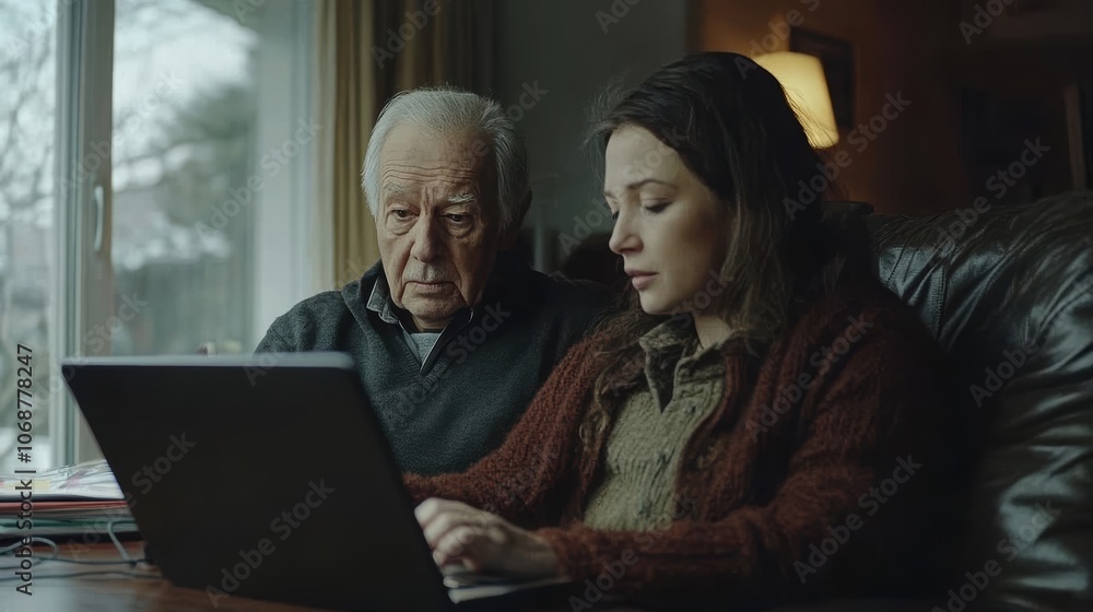 Elderly Man Receiving Virtual Medical Care at Home Elderly Man Receiving Virtual Medical Care at Home