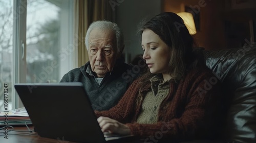 Elderly Man Receiving Virtual Medical Care at Home