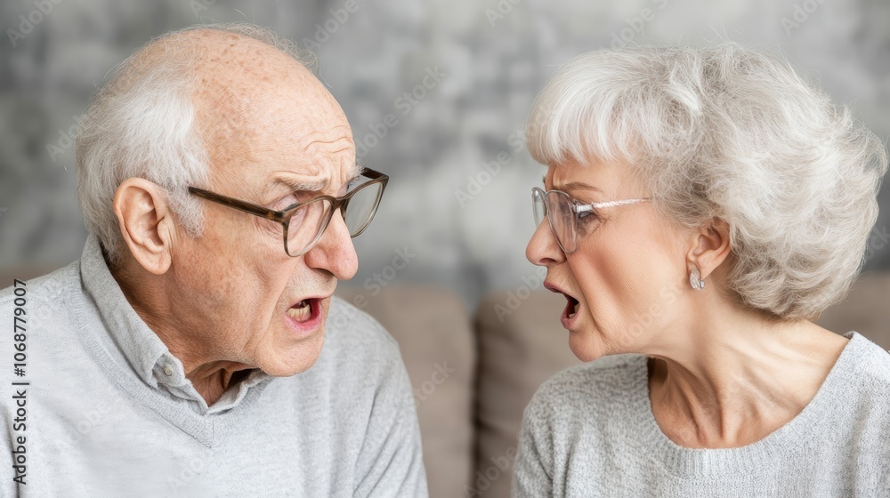 Senior couple experiencing conflict and emotional distress, exploring challenges in aging relationships communication strategies Senior couple experiencing conflict and emotional distress, exploring challenges in aging relationships communication strategies
