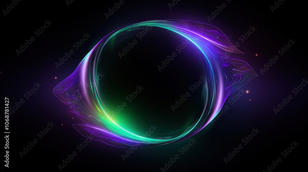 Abstract glowing ring Abstract glowing ring