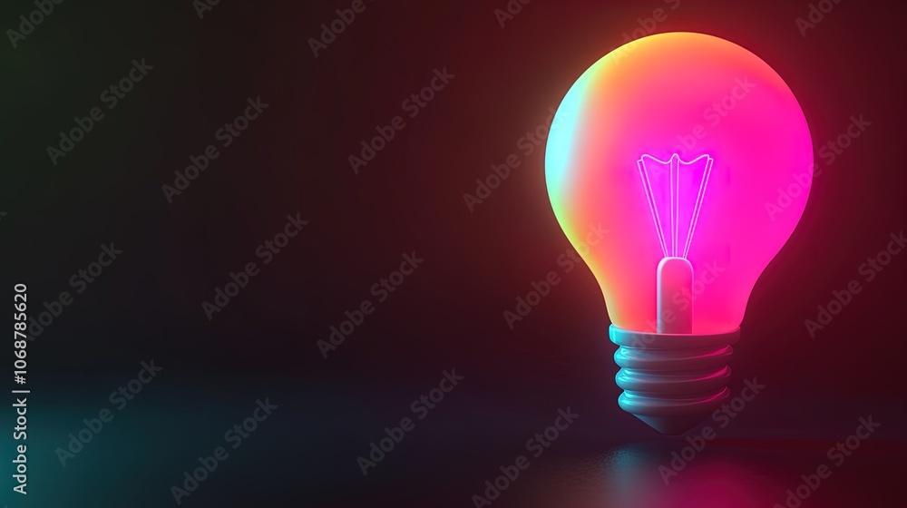 Vibrant 3D Light Bulb Inside a Speech Bubble: Ideal Poster for Creative Spaces, Offices, and Sports Interiors to Inspire Innovation and Communication! Vibrant 3D Light Bulb Inside a Speech Bubble: Ideal Poster for Creative Spaces, Offices, and Sports Interiors to Inspire Innovation and Communication!