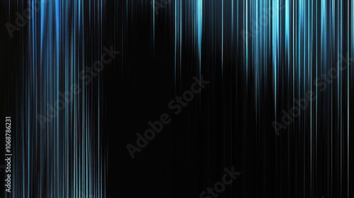 Abstract Blue and Black Lines