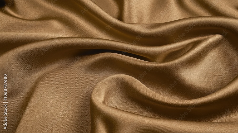 Obraz premium Smooth Golden Satin Fabric Texture Background
