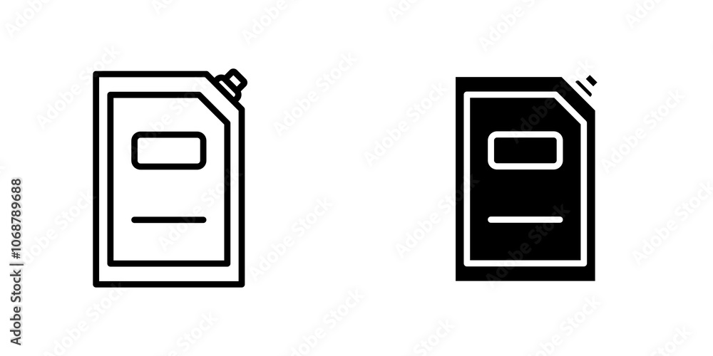 Doy pack pouch icon symbol collection on white background. Doy pack pouch icon symbol collection on white background.