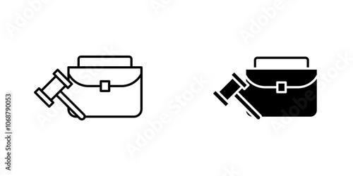 Employment law icon symbol collection on white background.