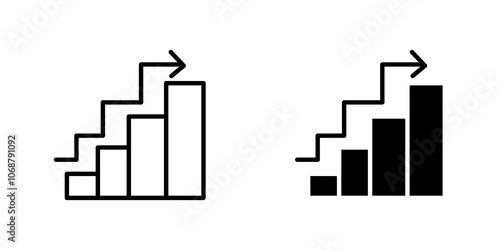 Next steps icon symbol collection on white background.