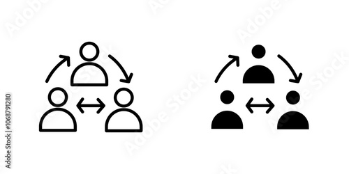 Third party icon symbol collection on white background.