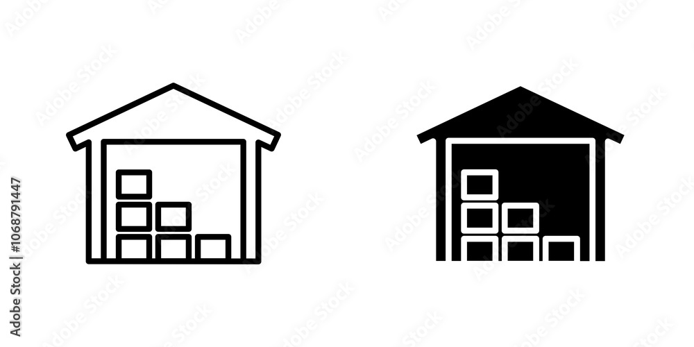Warehouse icons for app and websites. Warehouse icons for app and websites.