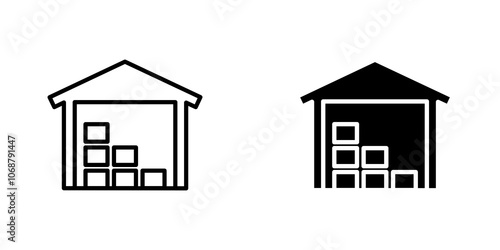 Warehouse icons for app and websites.