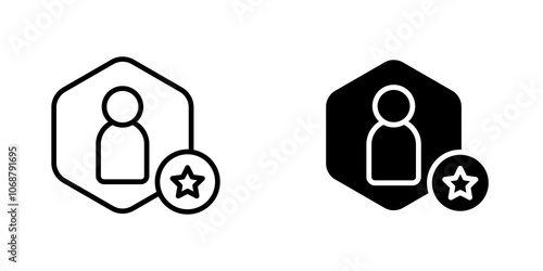 Employee skills icon symbol collection on white background.