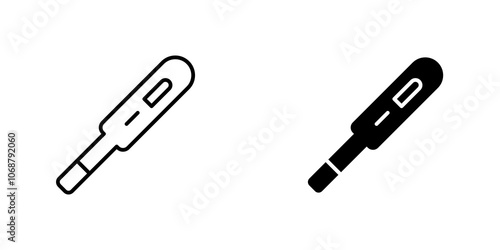 Pregnancy test icon symbol collection on white background.