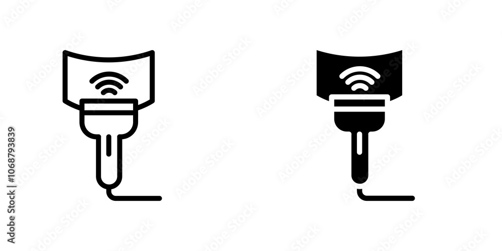 Ultrasound icon symbol collection on white background. Ultrasound icon symbol collection on white background.