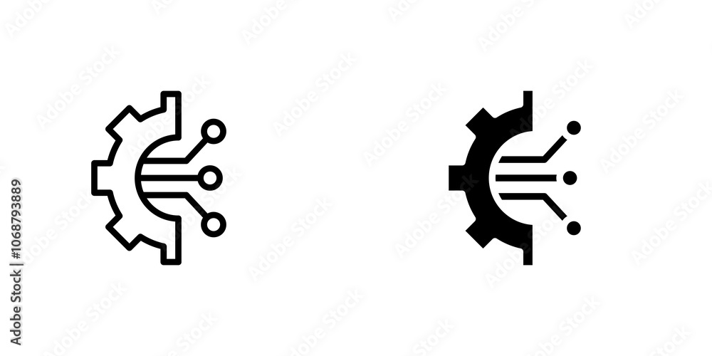Technology icon symbol collection on white background. Technology icon symbol collection on white background.