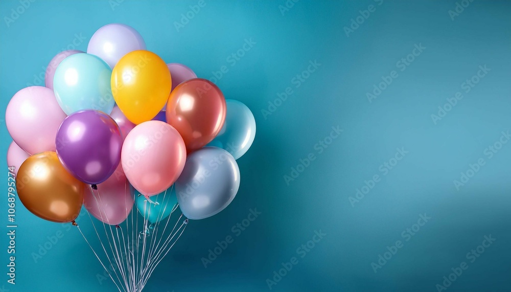 colorful balloons on the table colorful balloons on the table