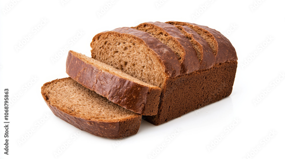 Dark brown pumpernickel loaf, pumpernickel bread, unique grainy texture Dark brown pumpernickel loaf, pumpernickel bread, unique grainy texture