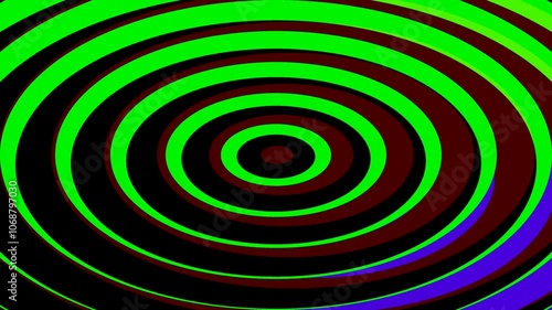 Dynamic Hemi Circles and Vibrant Rings in Abstract Animation photo