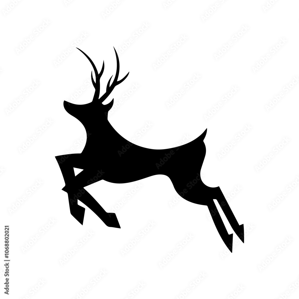 Fototapeta premium deer silhouette vector