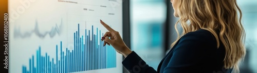 Businesswoman Presenting Fi...