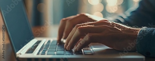 Hands Typing Finance Formul...