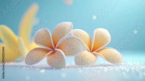 Dried frangipani flowers showcasing natural textures and colors perfect for crafts and floral arrangements