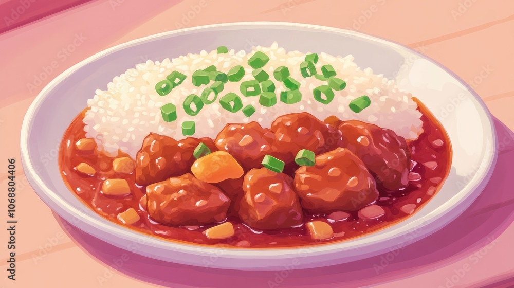 Savory duck dish served with fluffy rice perfect for gourmet dining options Savory duck dish served with fluffy rice perfect for gourmet dining options