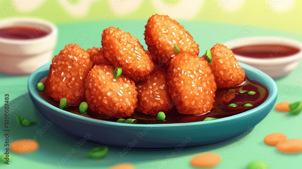 Delicious half fried Mendoan made with tempeh and flour batter served crispy and perfect for dipping in soy sauce Delicious half fried Mendoan made with tempeh and flour batter served crispy and perfect for dipping in soy sauce