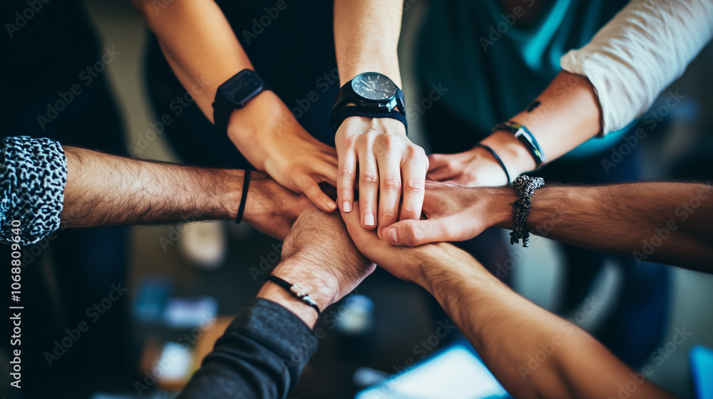 A group of people United Hands to built teamwork together. teamwork A group of people United Hands to built teamwork together. teamwork