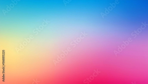 Abstract Gradient Background in Blue, Yellow, and