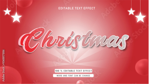 Editable Christmas Text Effect