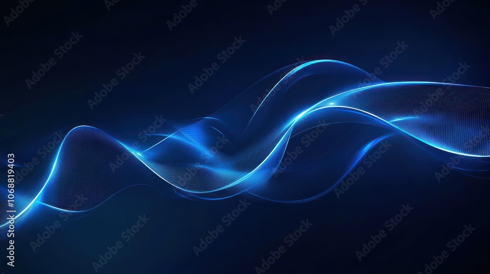 Fototapeta premium Abstract Blue Wave