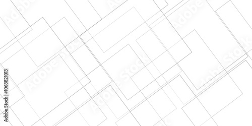 Abstract seamless random geometric black square lines pattern on a transparent background design. Architecture building construction structure pattern. abstract background with modern colorful line lu