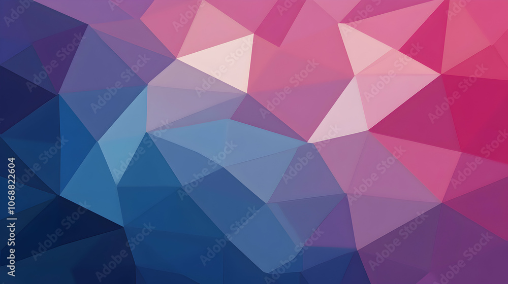 Abstract geometric background with blue and pink polygons. Abstract geometric background with blue and pink polygons.