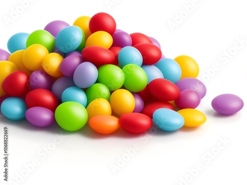 A lively pile of colorful candy-coated chocolate sweets, perfect for festive celebrations and marketing materials