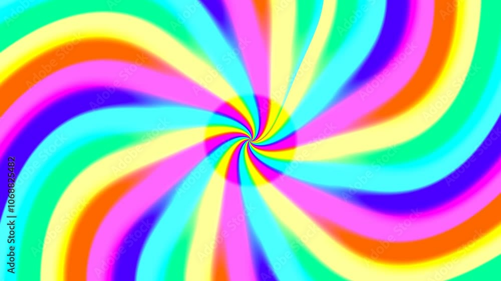 Neon Warm Gradient Spiral Neon Warm Gradient Spiral