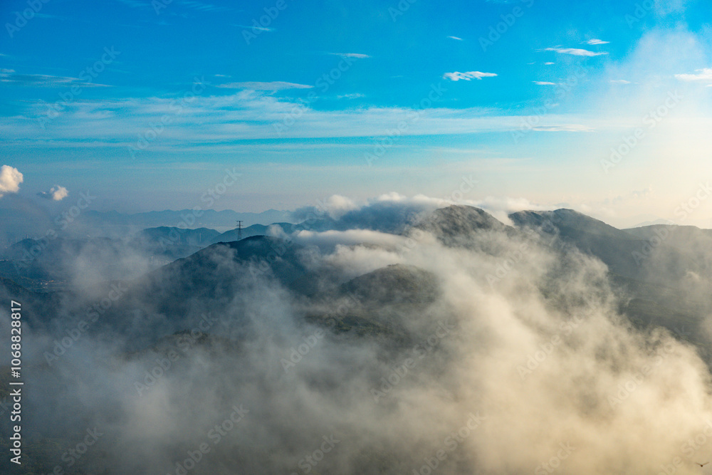 Ningbo City, Zhejiang Province - City skyline from aerial perspective Ningbo City, Zhejiang Province - City skyline from aerial perspective