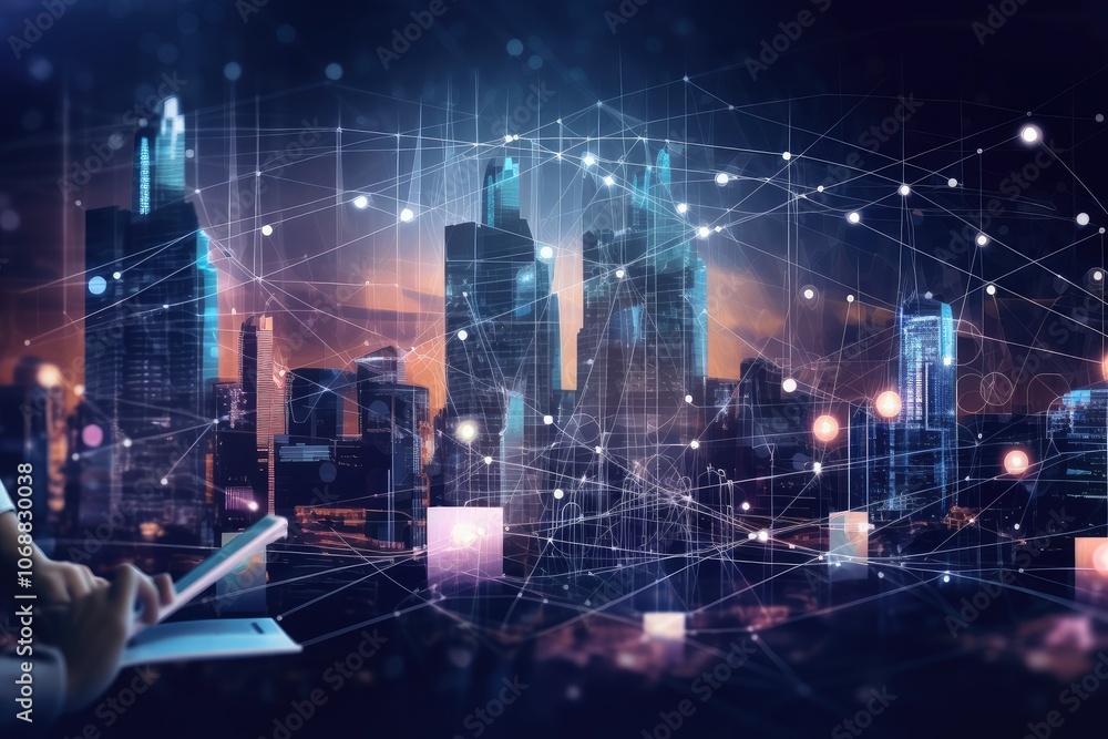 Futuristic Smart City Cyber Network Futuristic Smart City Cyber Network