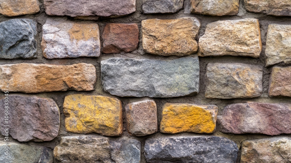 Obraz premium Texture of a stone wall. Old castle stone wall texture background. Stone wall as a background or texture. Part of a stone wall, for background