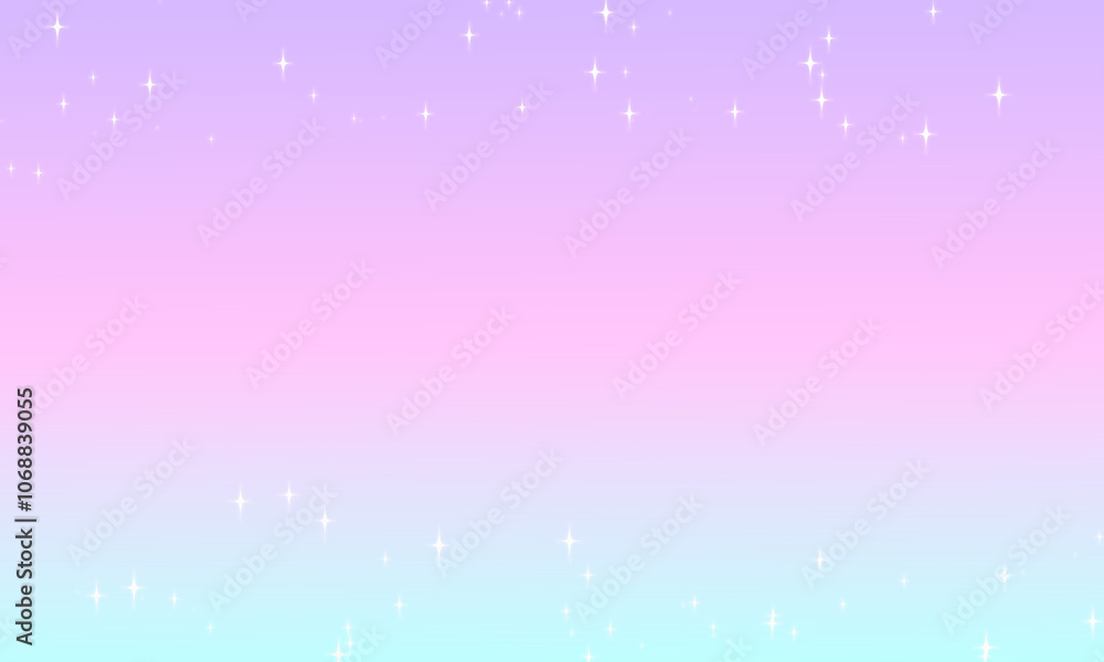 Unicorn pastel pink and blue gradient with glitter background Unicorn pastel pink and blue gradient with glitter background