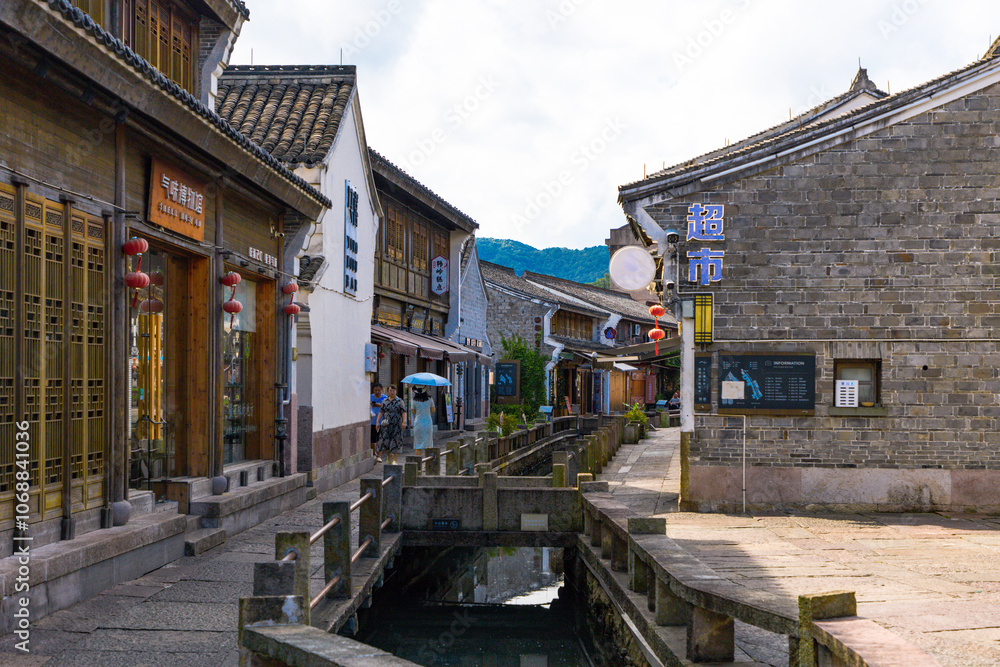 Taizhou City, Zhejiang Province - Classical garden scenery of Jiangnan ancient town Taizhou City, Zhejiang Province - Classical garden scenery of Jiangnan ancient town