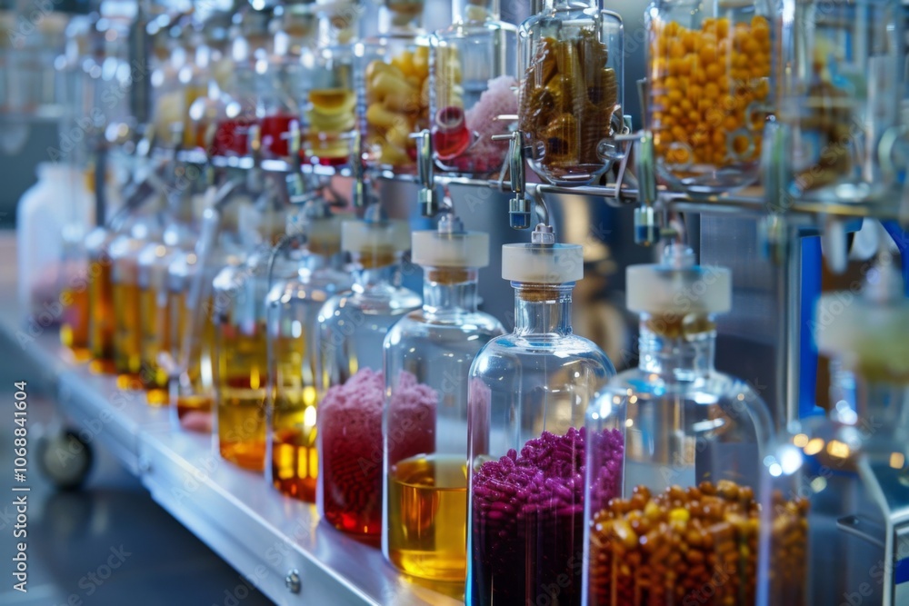 Interior of a modern pharmaceutical laboratory