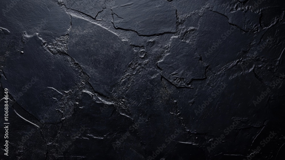Fototapeta premium Dark textured background with cracked surface.