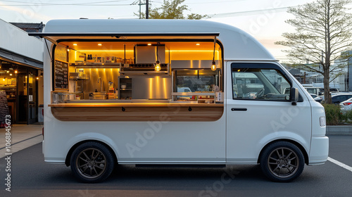 シンプルなキッチンカー
