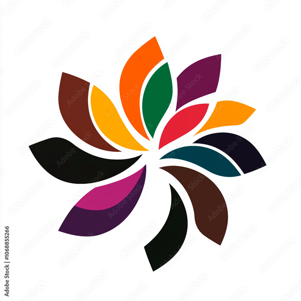 abstract flower logo abstract flower logo