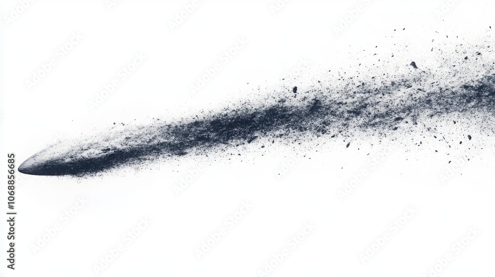 Dynamic abstract design with particles on white isolate background Dynamic abstract design with particles on white isolate background