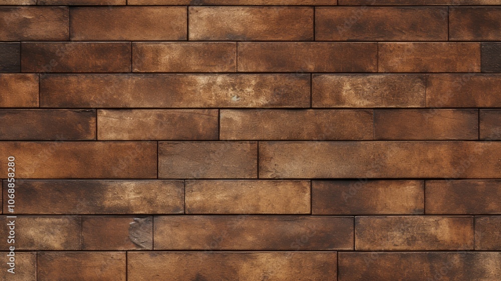 The texture of a bronze brick wall. The background is made of a stone wall. seamless pattern The texture of a bronze brick wall. The background is made of a stone wall. seamless pattern
