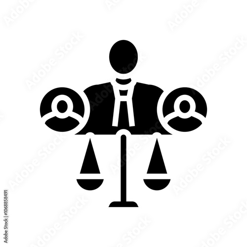 arbitration corporate law glyph icon vector. arbitration corporate law sign. isolated symbol illustration
