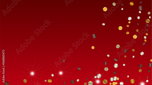 Festival Background with Confetti of Glitter Particles. Sparkle Lights Texture. New Year pattern. Light Spots. Star Dust. Explosion of Confetti. Design for Web.